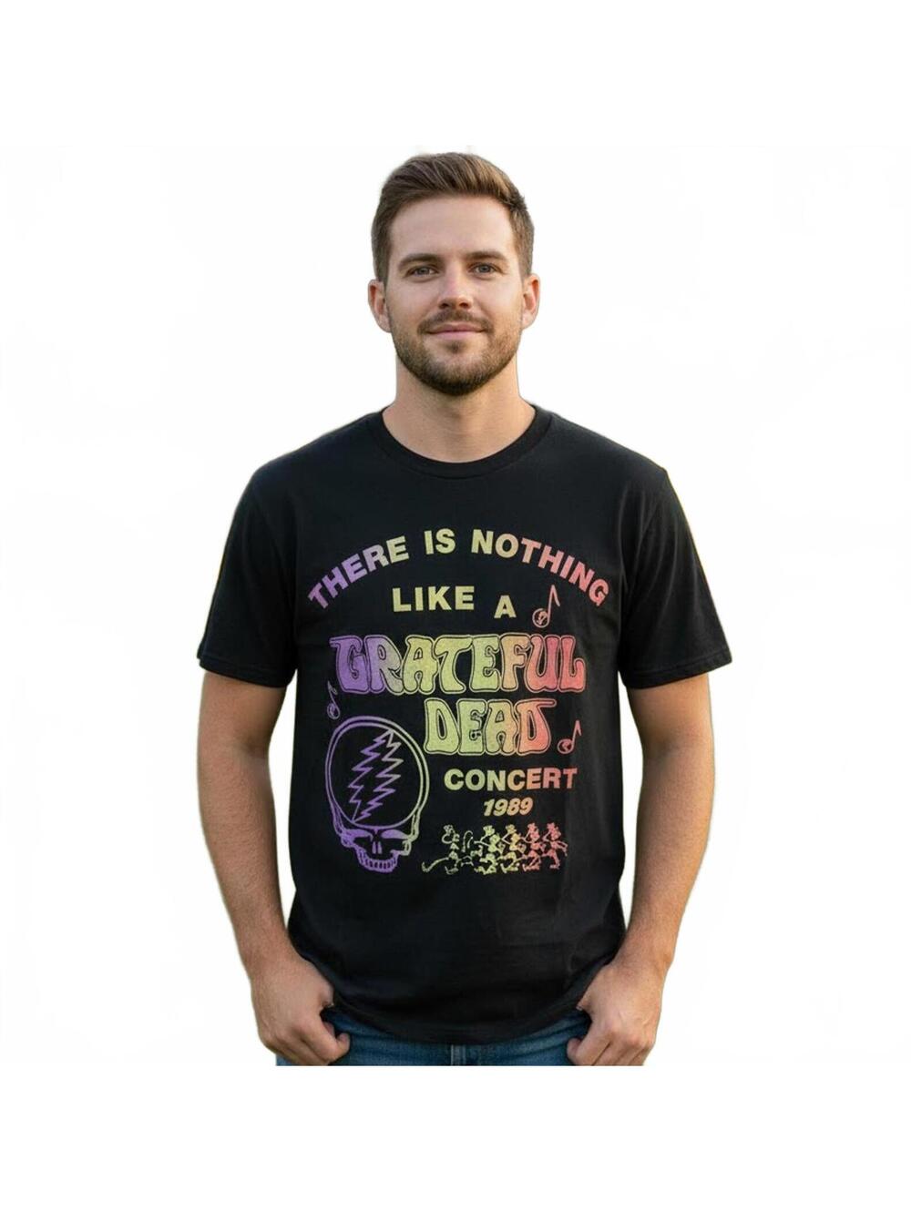 T-Shirt / Grateful Dead Concert T-Shirt 1989 Tour / Black / Medium / New